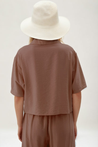 FRONT BUTTON SHORT SLEEVE SHIRT