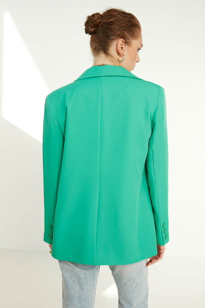 ONE BUTTON UP FRONT BLAZER JACKET