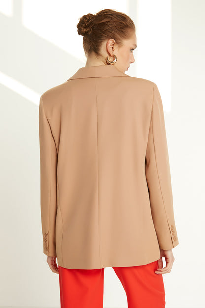 ONE BUTTON UP FRONT BLAZER JACKET