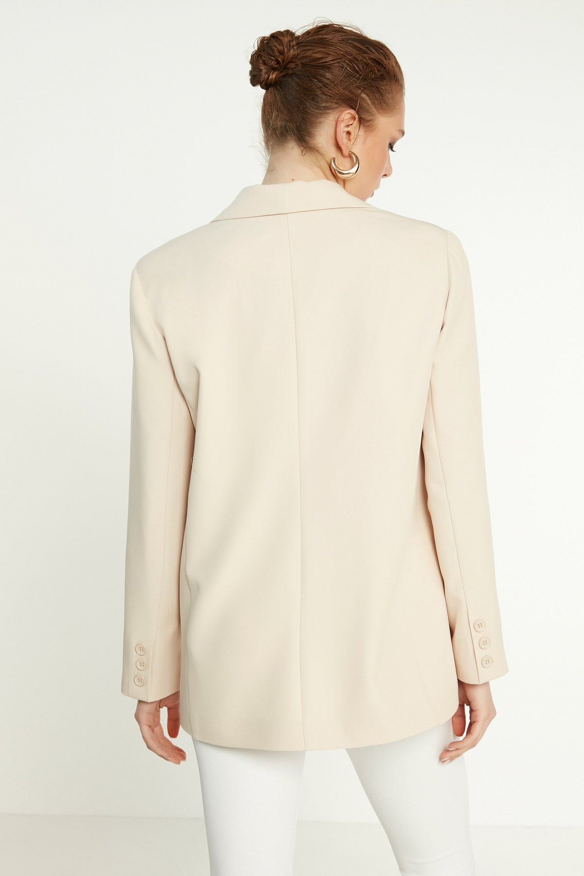 ONE BUTTON UP FRONT BLAZER JACKET