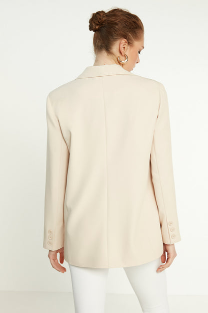 ONE BUTTON UP FRONT BLAZER JACKET