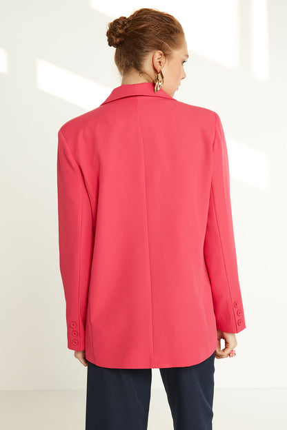 ONE BUTTON UP FRONT BLAZER JACKET