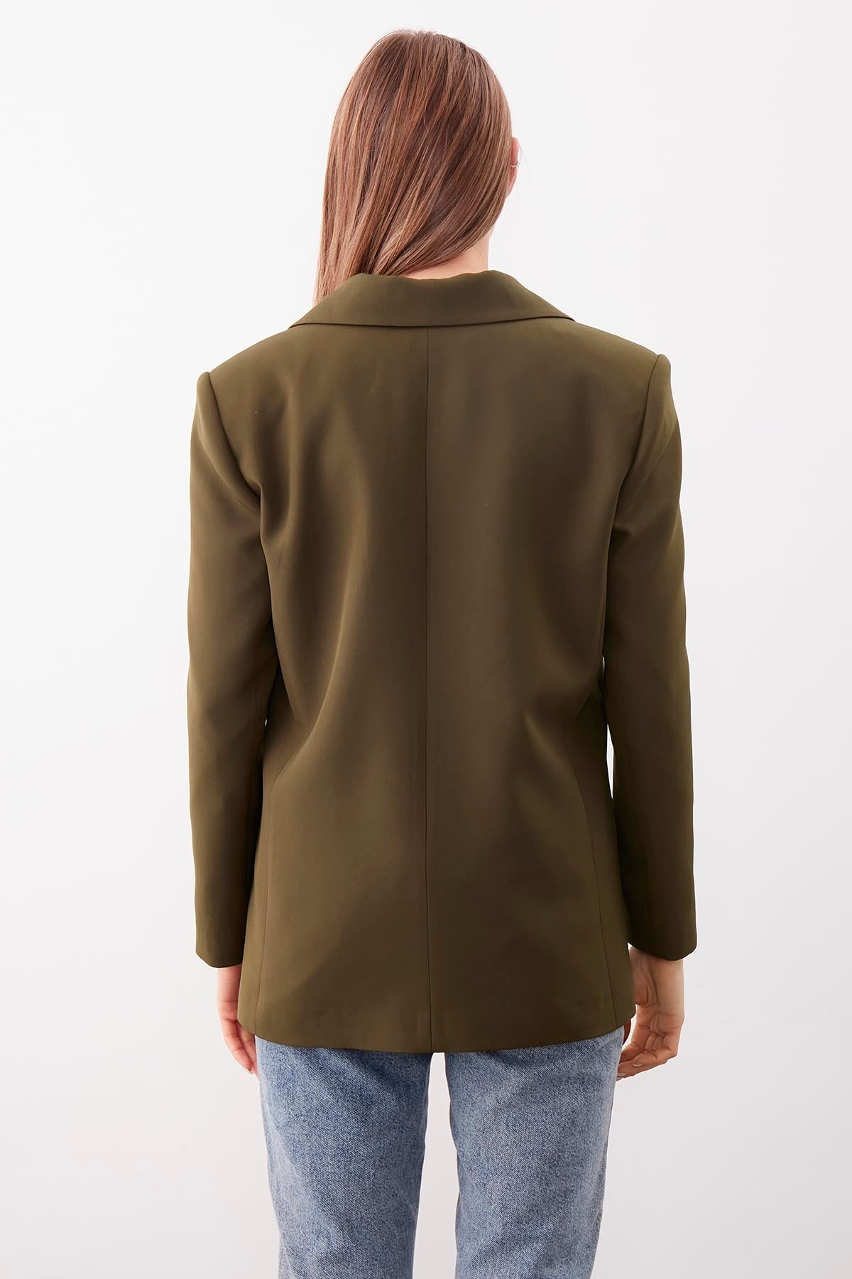 ONE BUTTON UP FRONT BLAZER JACKET