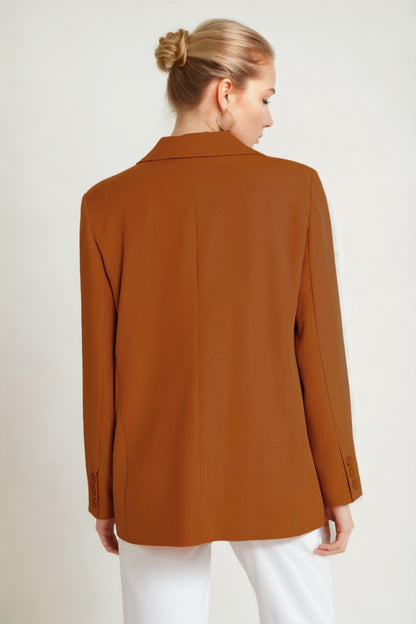 ONE BUTTON UP FRONT BLAZER JACKET