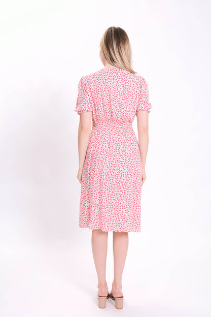 CURVED FRONT FLOWER DRESS