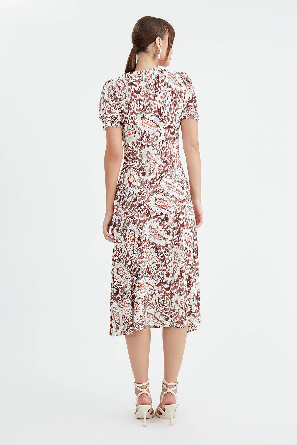 DRESS WITH CURVED FRONT