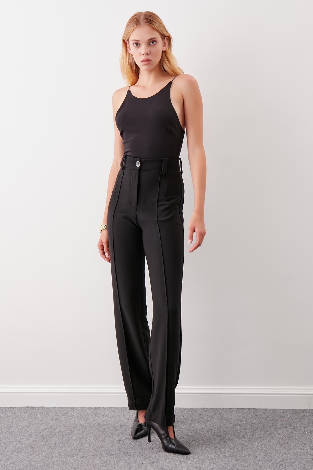FULL TRACK TROUSERS WITH DETAILED BUTTONS