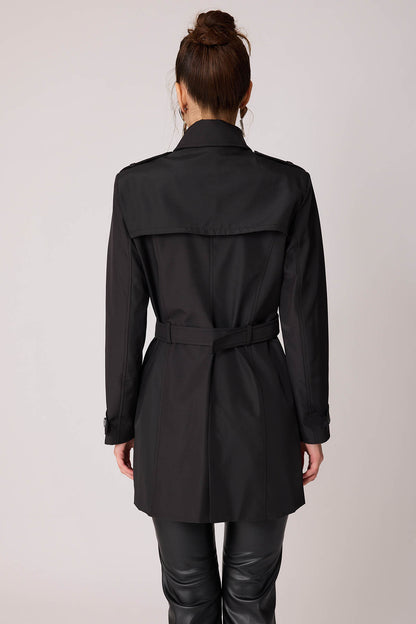 TRENCH COAT WITH THE FRONT BUTTON BELT