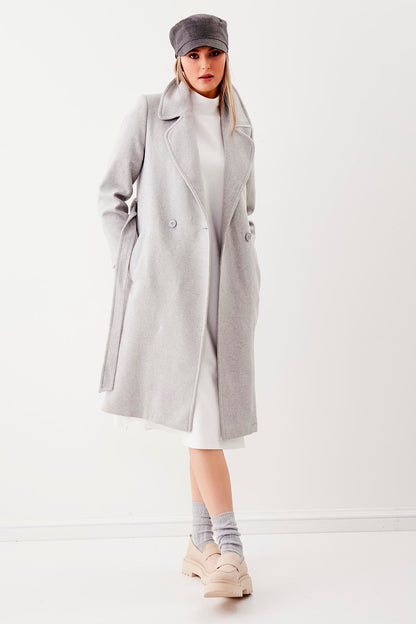 LONG JACKET WITH FRONT BUTTONS