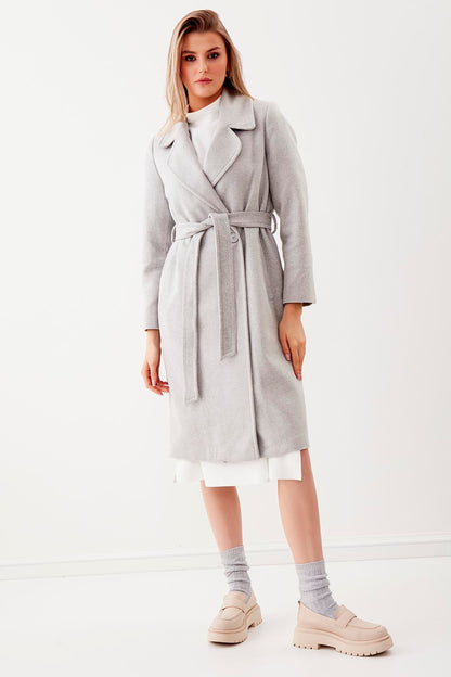 LONG JACKET WITH FRONT BUTTONS