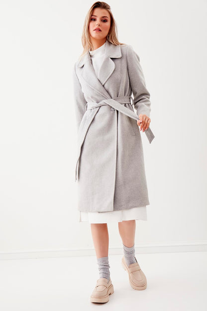 LONG JACKET WITH FRONT BUTTONS