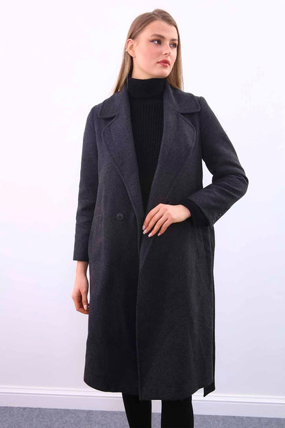 LONG JACKET WITH FRONT BUTTONS