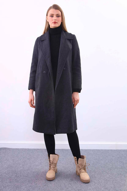 LONG JACKET WITH FRONT BUTTONS