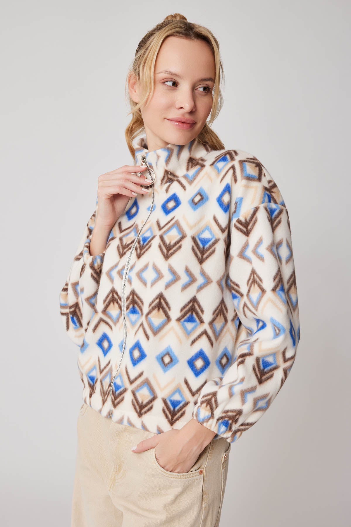 POLAR JACKET WITH ZIPPERED FRONT