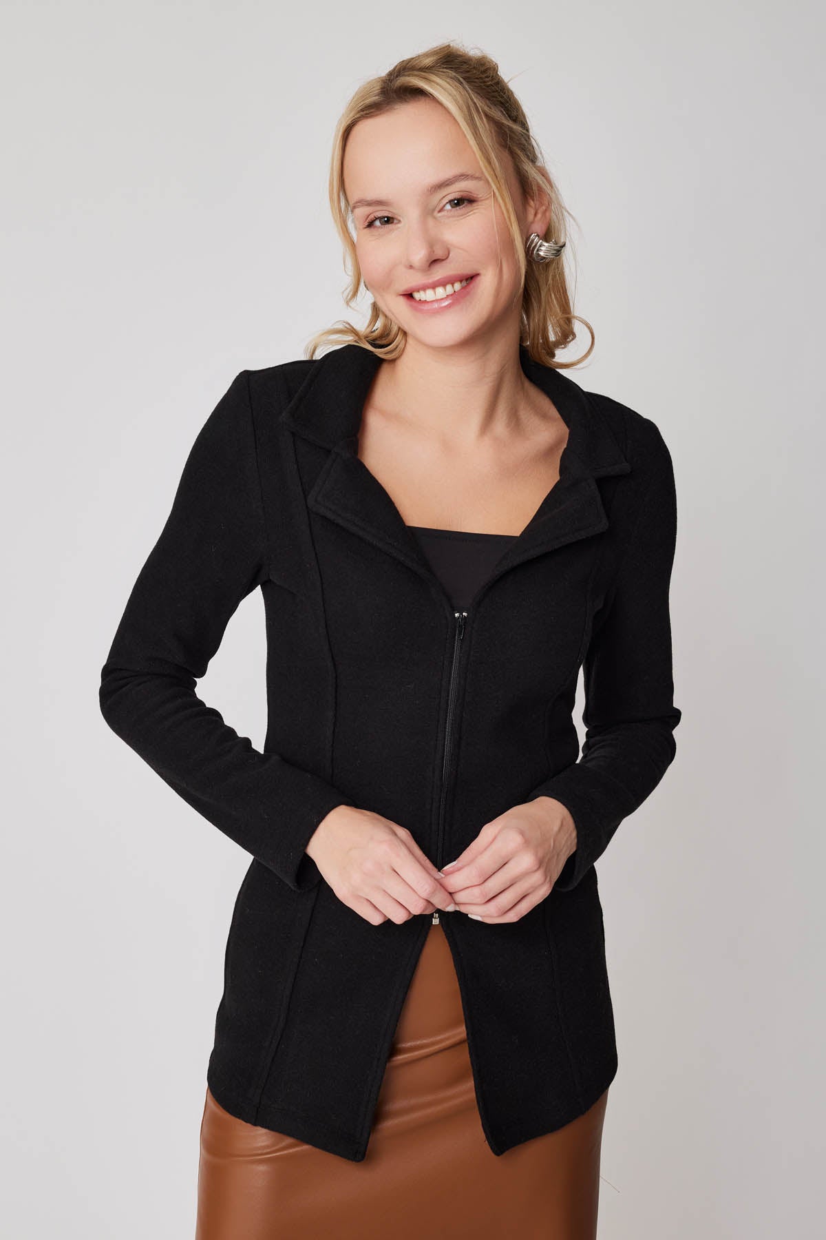 ZIPPERED JACKET