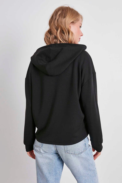 SWEATSHIRT WITH EMBROIDERY HOODIE