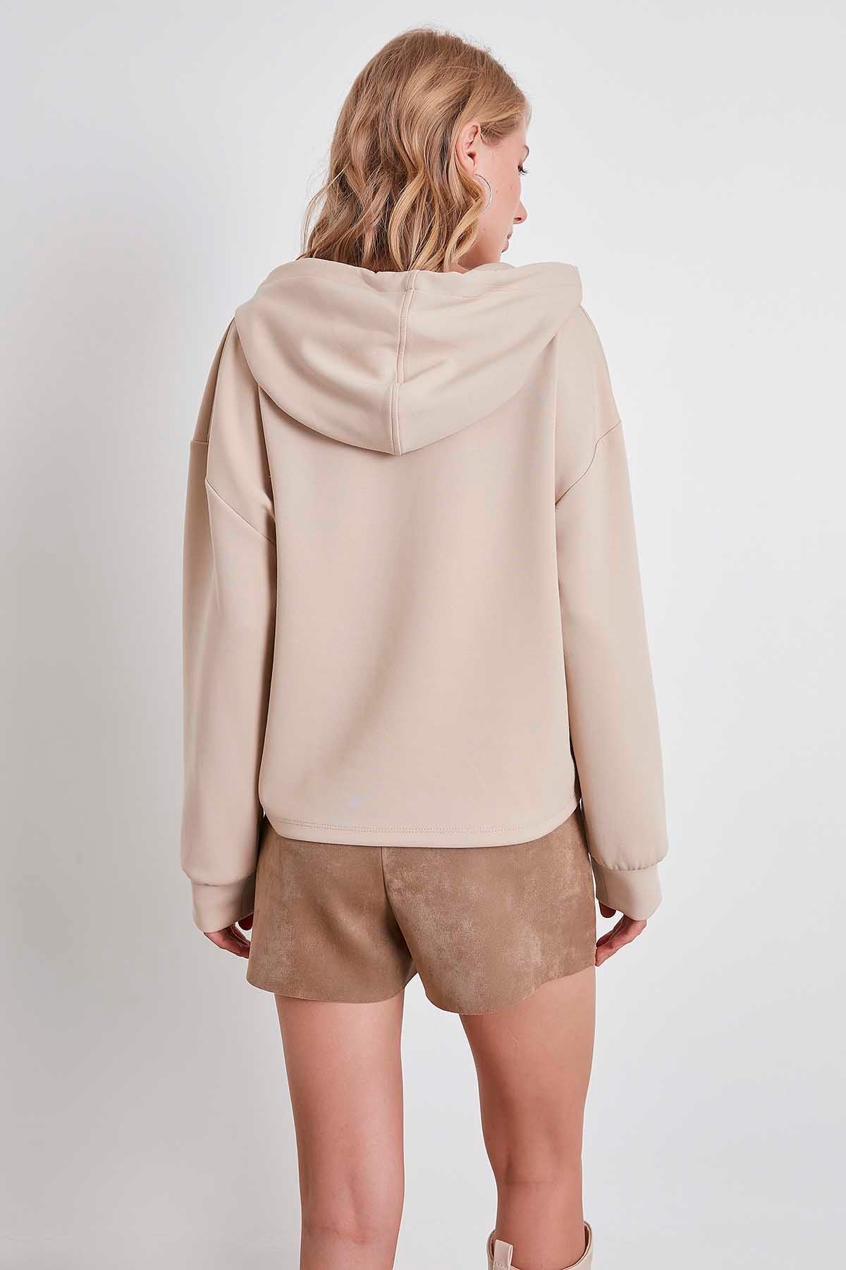 SWEATSHIRT WITH EMBROIDERY HOODIE