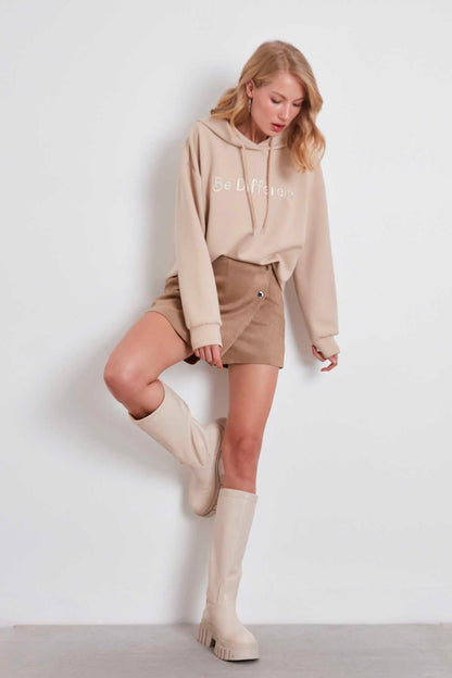SWEATSHIRT WITH EMBROIDERY HOODIE