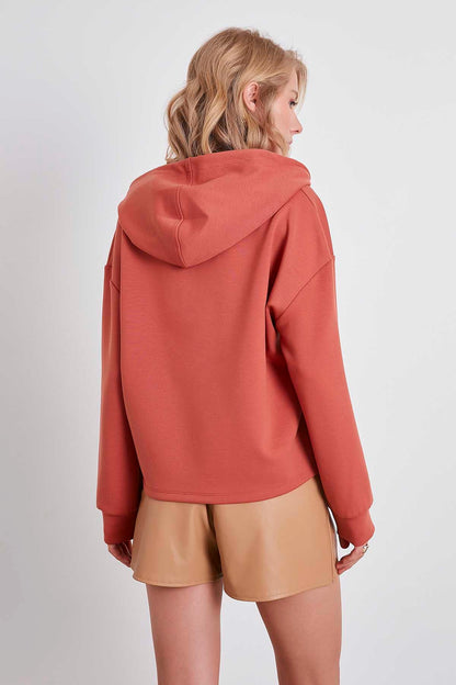 SWEATSHIRT WITH EMBROIDERY HOODIE