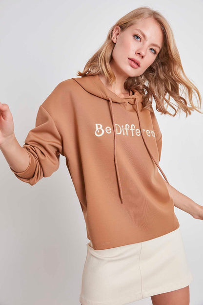 SWEATSHIRT WITH EMBROIDERY HOODIE