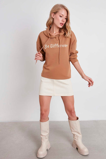 SWEATSHIRT WITH EMBROIDERY HOODIE