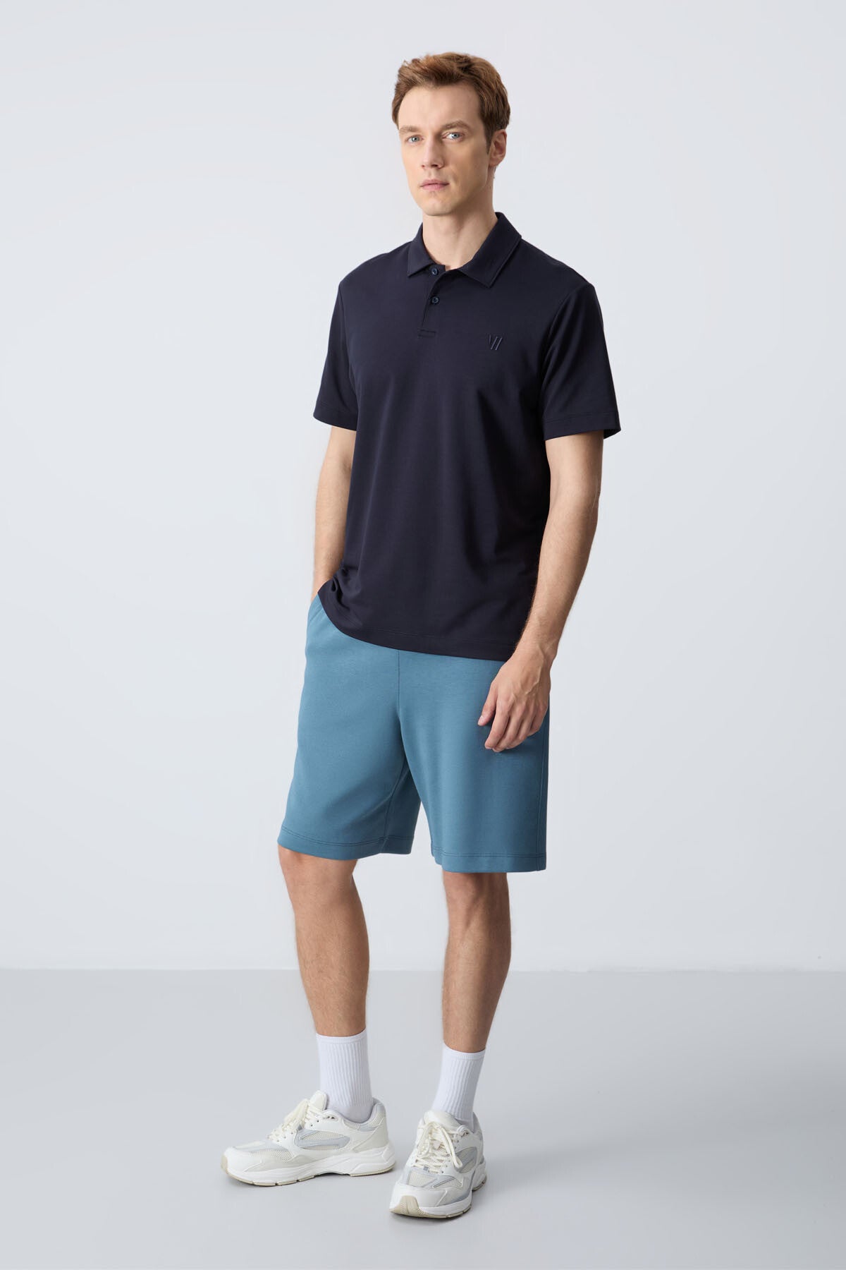 Forest Green Cotton Thick Soft Textured Standard Fit Basic Men's Shorts - 81275