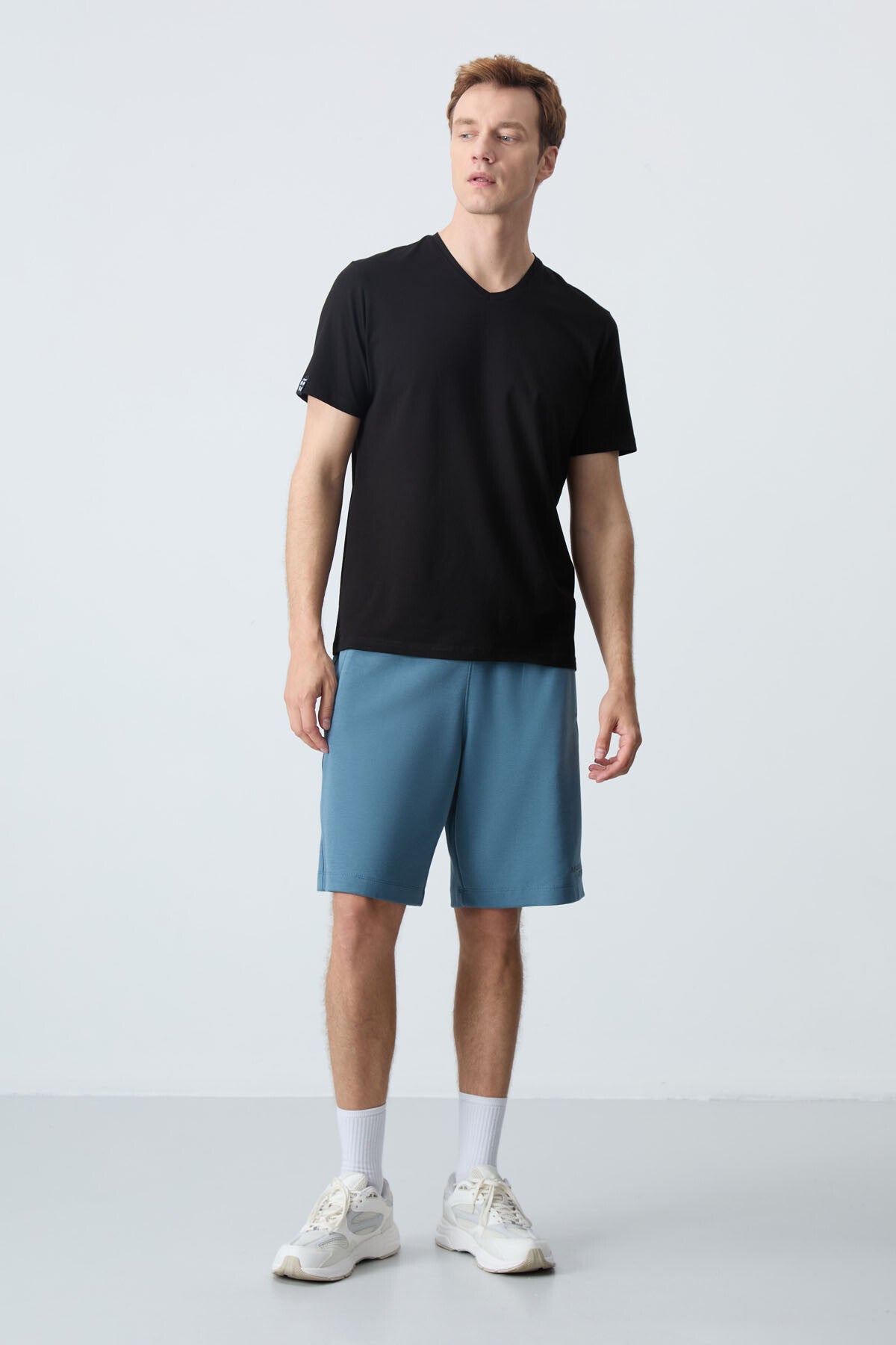 Forest Green Cotton Thick Soft Textured Standard Fit Basic Men's Shorts - 81276