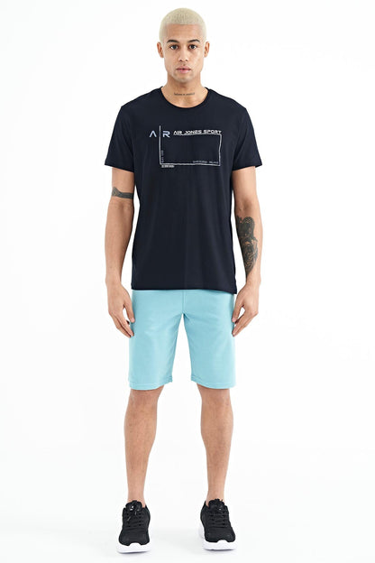 Antony Light Blue Standard Fit Men's Shorts - 81247