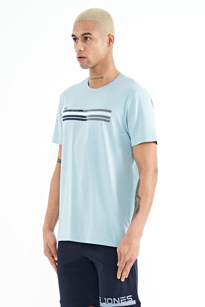 Stew Light Blue O Collar Men's T-Shirt - 88229