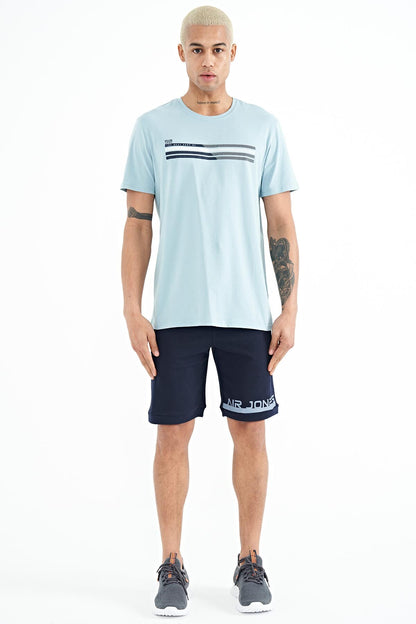 Stew Light Blue O Collar Men's T-Shirt - 88229