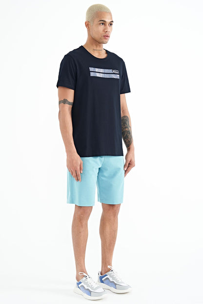 Arlo Light Blue Pocketed Men's Shorts - 81248
