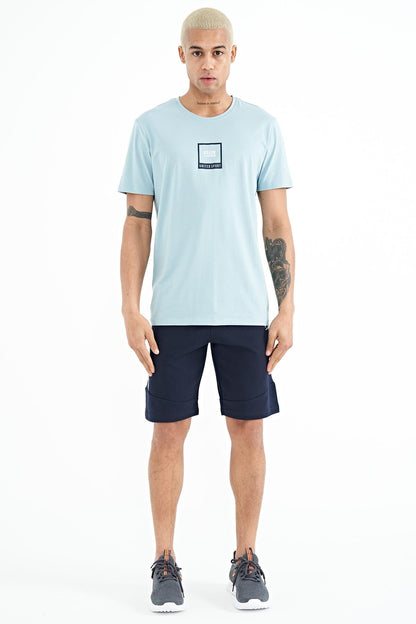 Adney Light Blue O Collar Men's T-Shirt - 88230