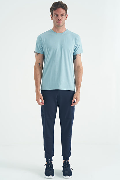 Light Blue Basic Men's T-Shirt - 88245