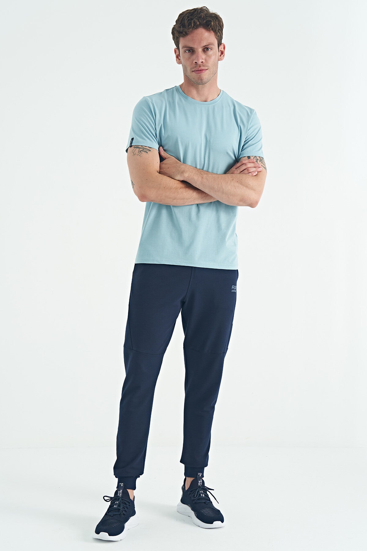 Light Blue Basic Men's T-Shirt - 88245
