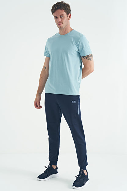 Light Blue Basic Men's T-Shirt - 88245