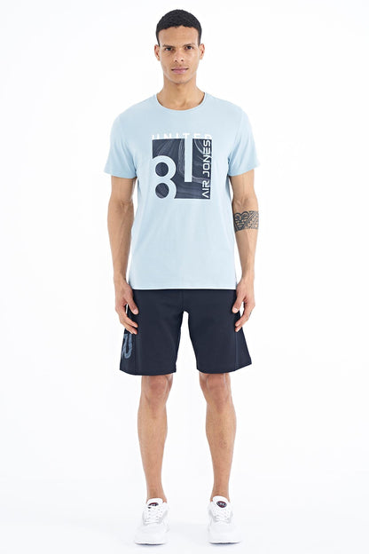 George Light Blue Standard Fit Men's T-Shirt - 88220