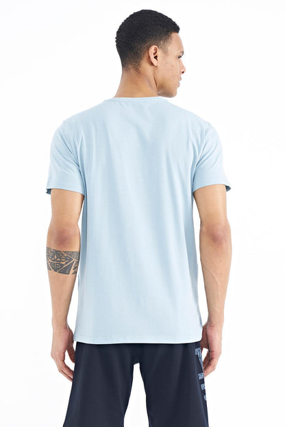 George Light Blue Standard Fit Men's T-Shirt - 88220