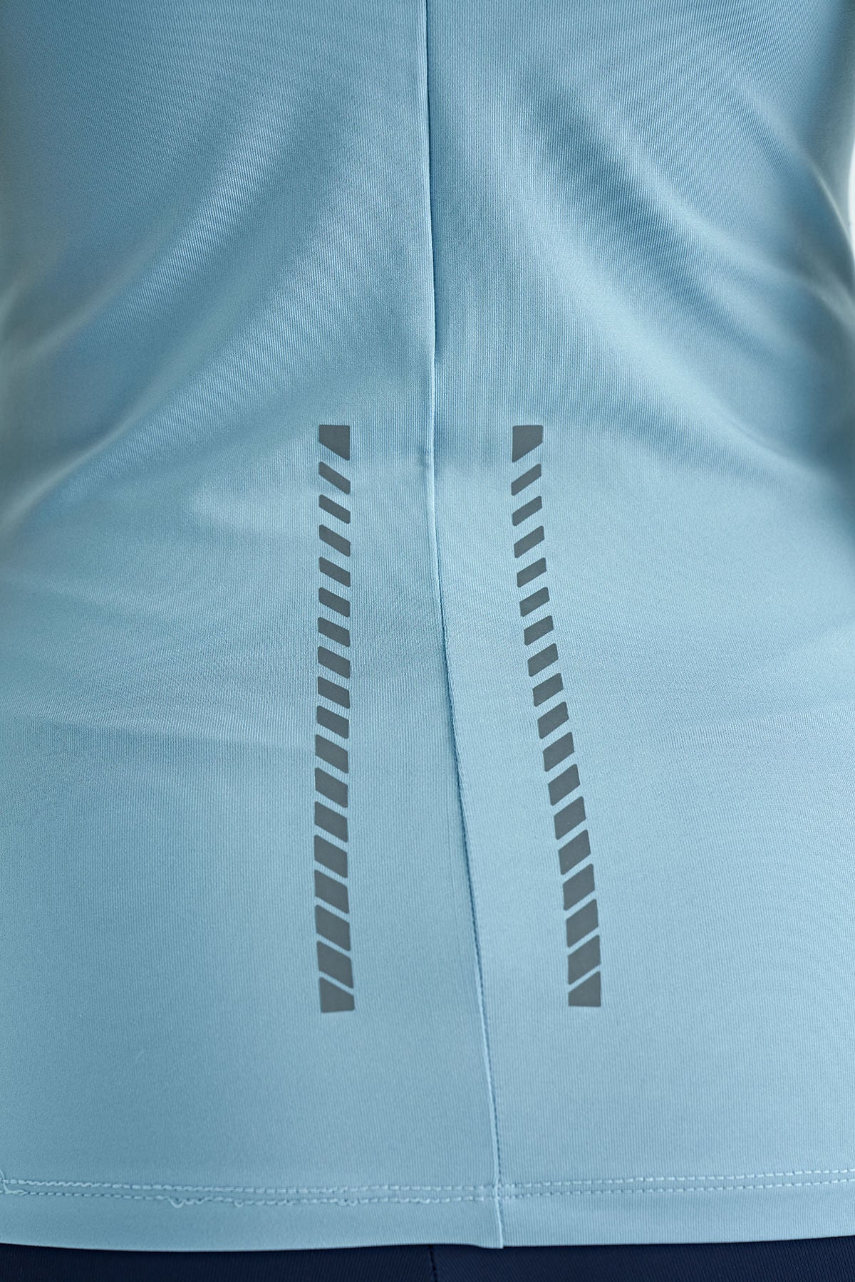 Light Blue Back Detailed Print Standard Cut Women's Singlet - 97269