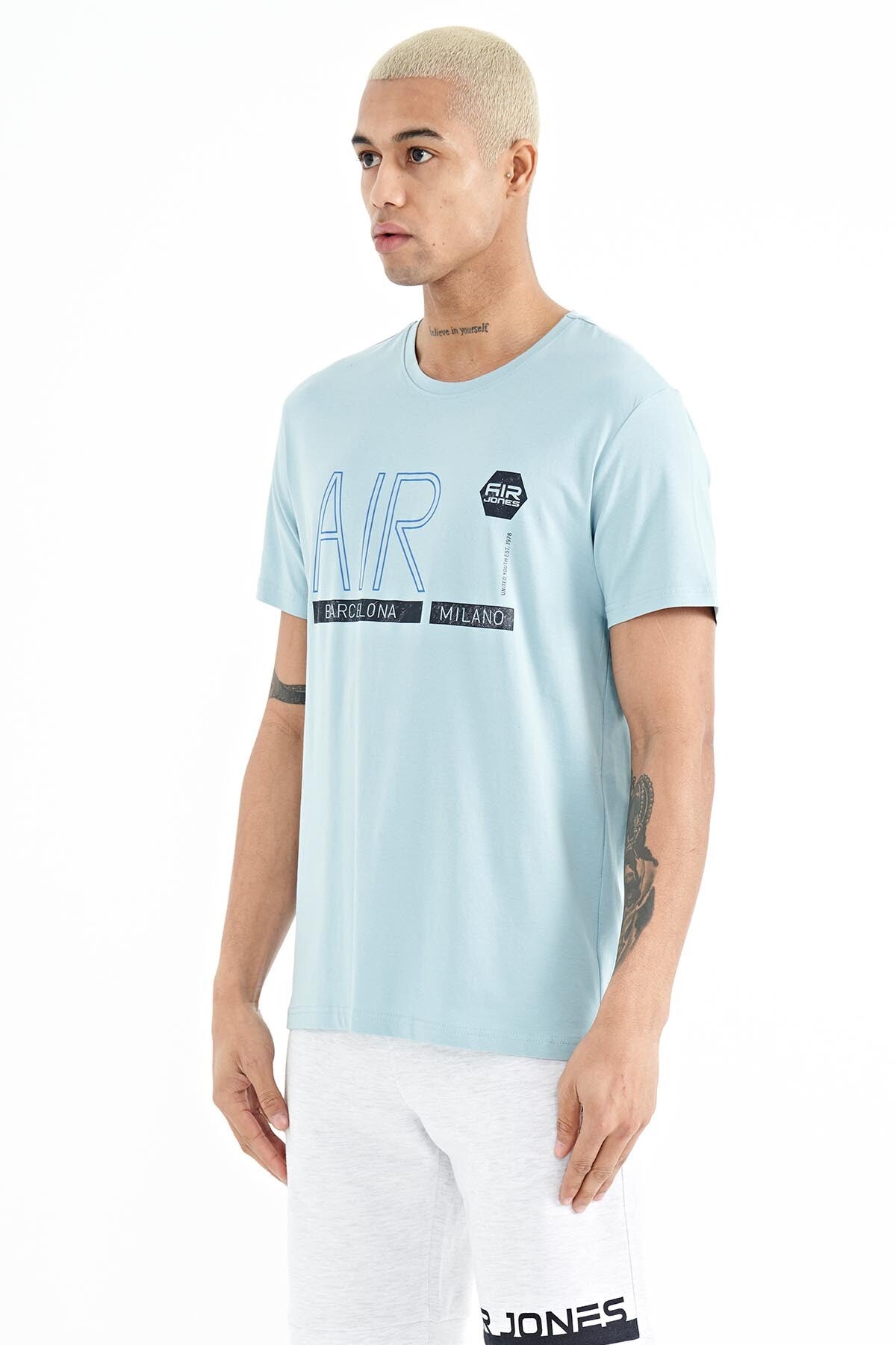 Conan Light Blue Standard Fit Men's T-Shirt - 88209