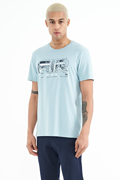 Oscar Light Blue Standard Fit Men's T-Shirt - 88226