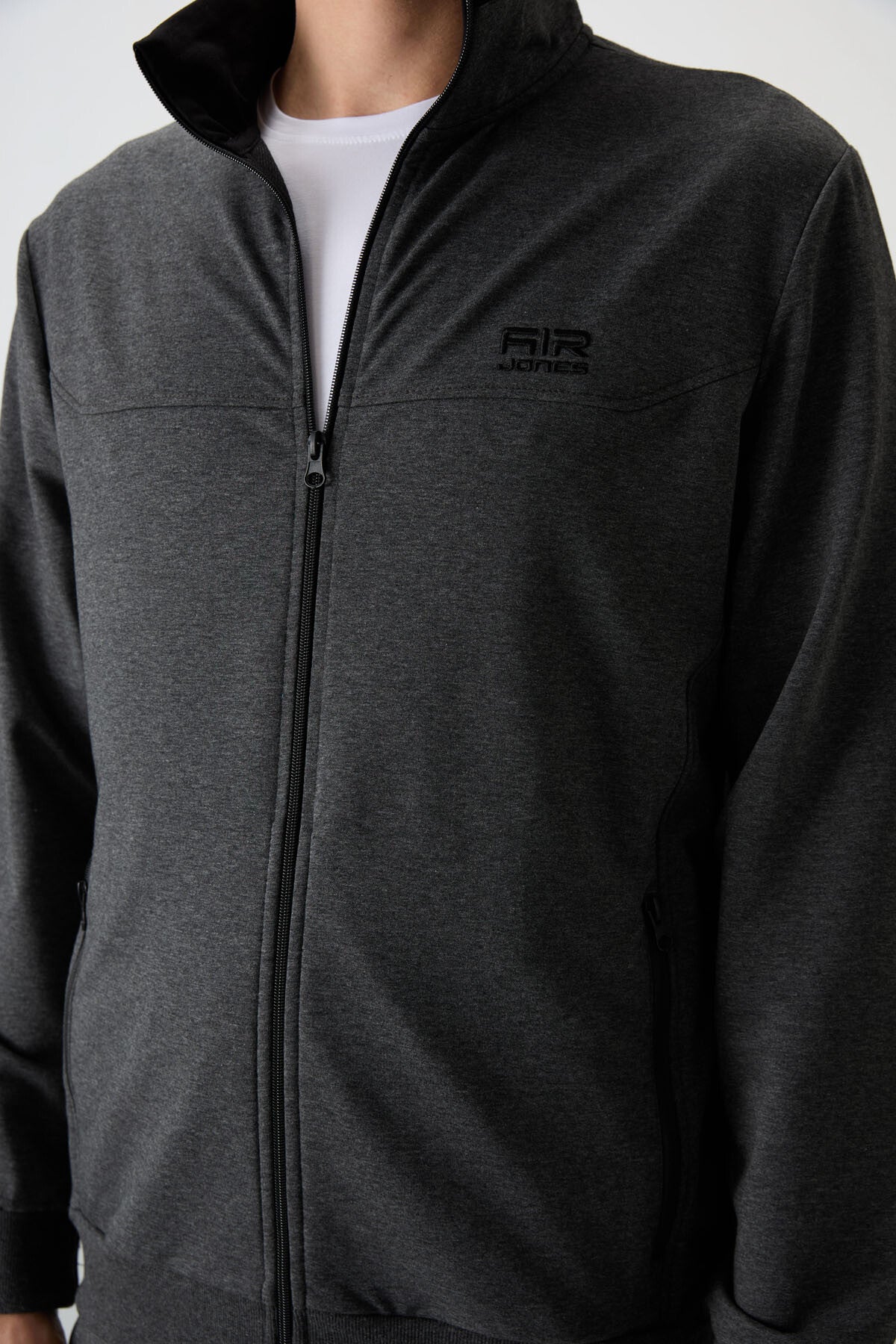 Troy Anthracite Melange Standard Fit Men's Tracksuit Set - 85196