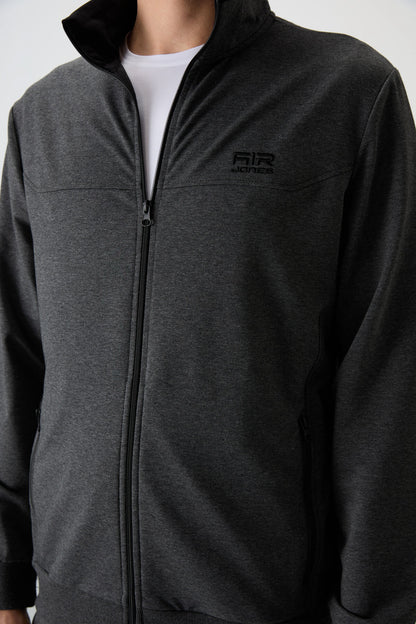 Troy Anthracite Melange Standard Fit Men's Tracksuit Set - 85196