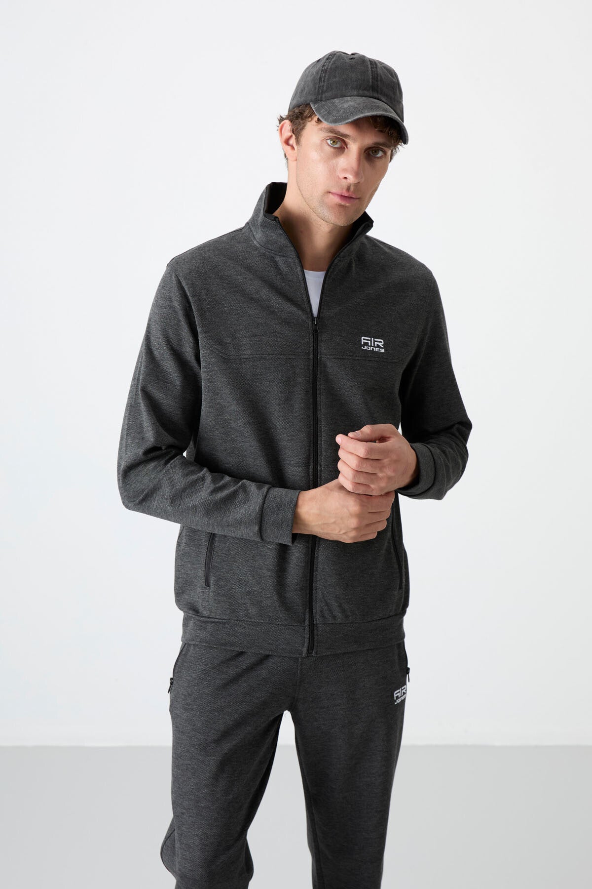 Hugo Anthracite Melange Jogger Men's Tracksuit Set - 85198