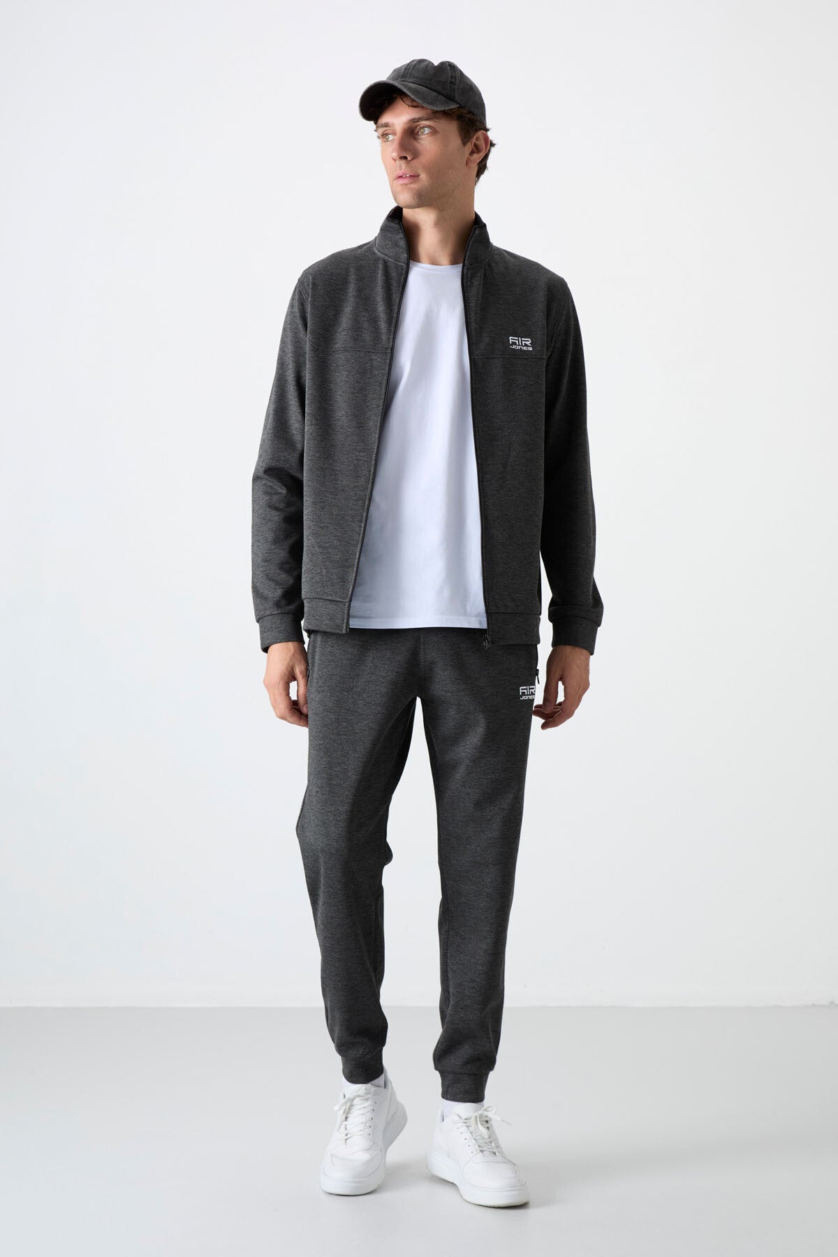 Hugo Anthracite Melange Jogger Men's Tracksuit Set - 85198