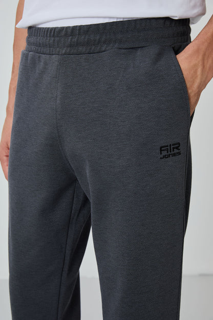 Carlos Anthracite Melange Standard Cut Men's Tracksuit Set - 85209