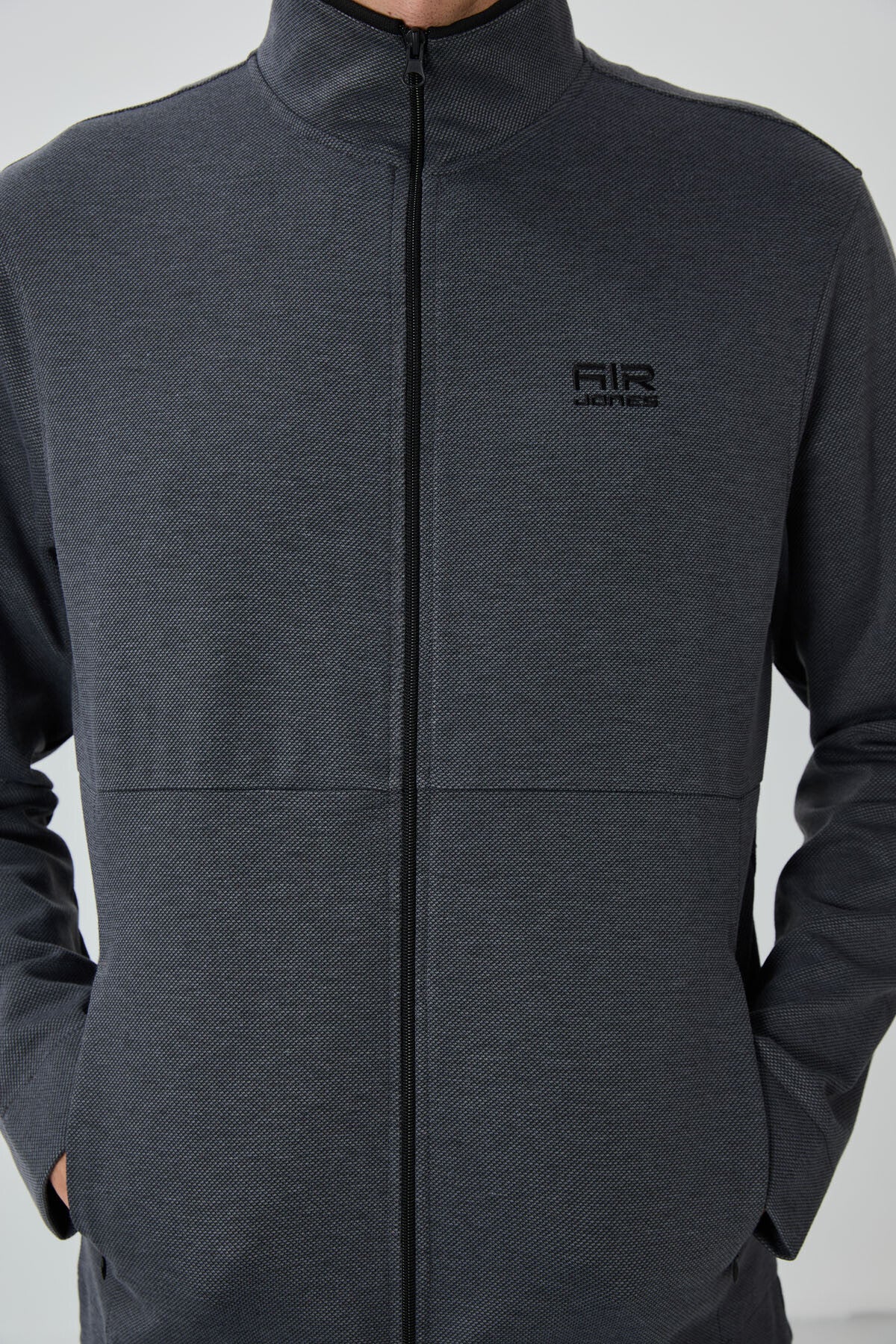 Carlos Anthracite Melange Standard Cut Men's Tracksuit Set - 85209