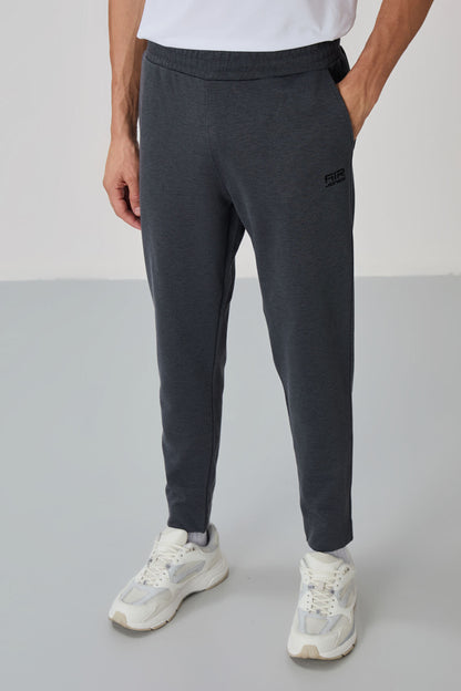 Carlos Anthracite Melange Standard Cut Men's Tracksuit Set - 85209