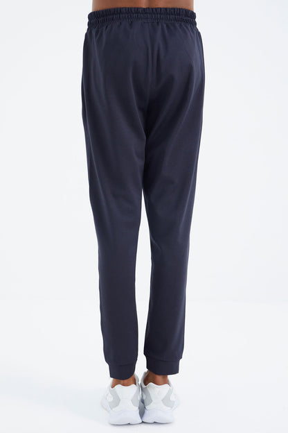 Anthracite Laced Detail Relax Fit Men's Tracksuit Bottom - 84993