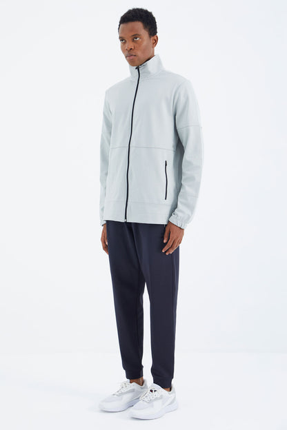 Anthracite Laced Detail Relax Fit Men's Tracksuit Bottom - 84993