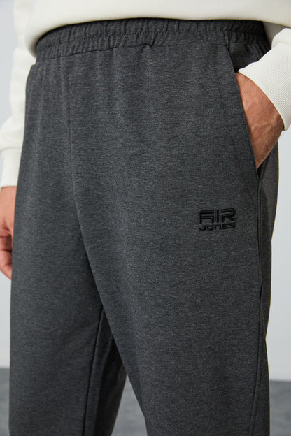Brad Anthracite Melange Standard Fit Men's Tracksuit Bottom - 84955